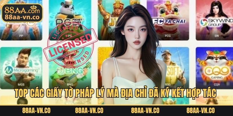 Top các giấy tờ pháp lý mà địa chỉ đã ký kết hợp tác 